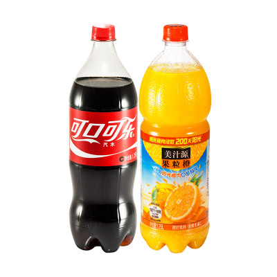 可口可乐+美汁源（1.25L+1.25L）组合装 1.25L*2瓶/组