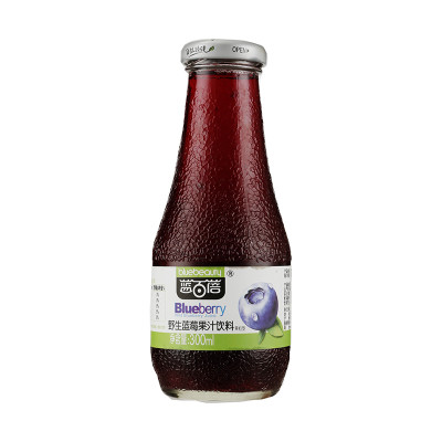 蓝百蓓野生蓝莓果汁（果粒型） 300ml/瓶