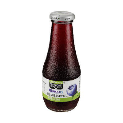 蓝百蓓野生蓝莓果汁（果粒型） 300ml/瓶