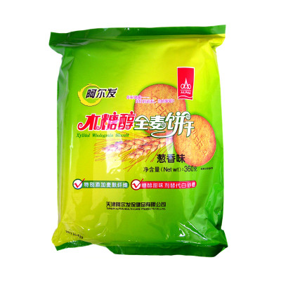 阿尔发木糖醇全麦饼干 360g/袋