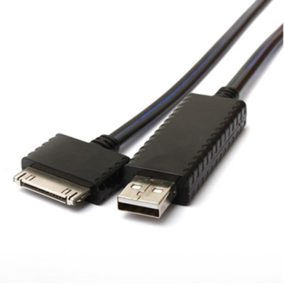 和宏（D&S）DSM1121酷光USB-30PIN数据线（苹果黑）