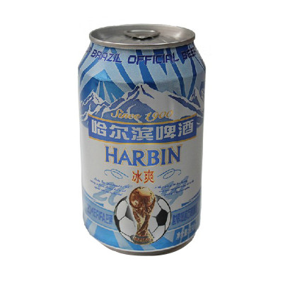 哈尔滨冰爽啤酒 330ml*6罐/组
