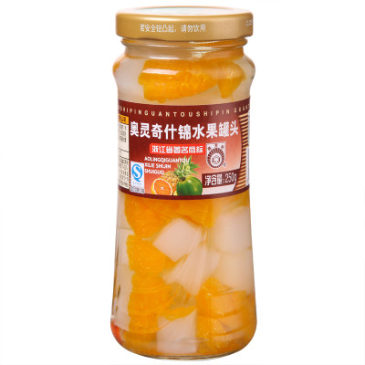 奥灵奇什锦水果罐头250g/瓶