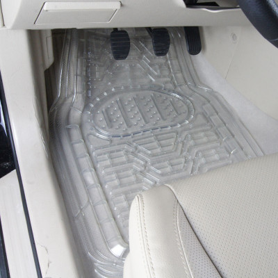 车旅伴(Car Buddy ) HQ-C1177通用型汽车脚垫 透明色 5件套