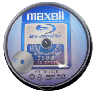 麦克赛尔（Maxell） 刻录盘 BD-R 10片装