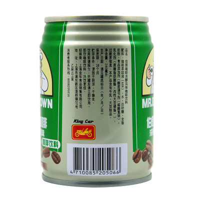 伯朗/MR. BROWN 浓醇风味咖啡饮料  240ml/罐 台湾地区进口