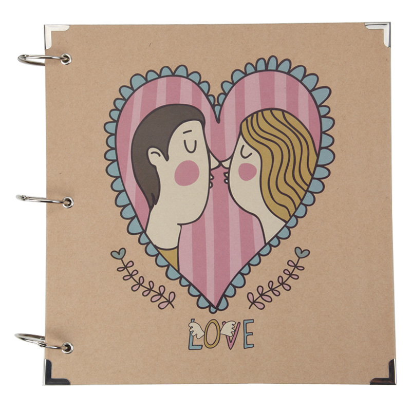 广博（GuangBo） HPA02051 情侣DIY相册套装20张(40面) 含角贴胶带粉彩笔