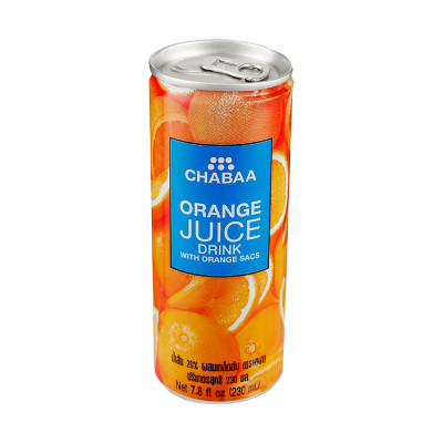 泰国进口 芭提娅听装橙子汁饮料(加糖)      230ml/罐