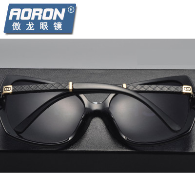 傲龙（aoron） 新款  渐变镜片眼镜 亚洲版女款 时尚防紫外线墨镜 驾驶镜