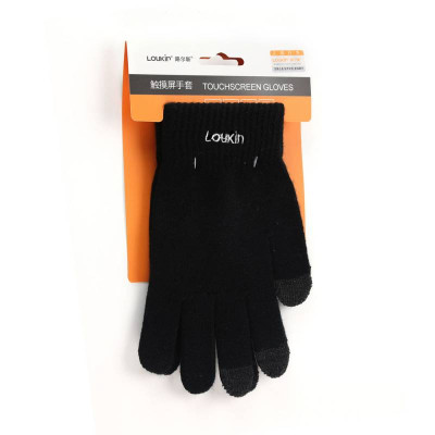 路尔新（LOUKIN） 触屏手套 触摸屏手套 针织手套 保暖手套