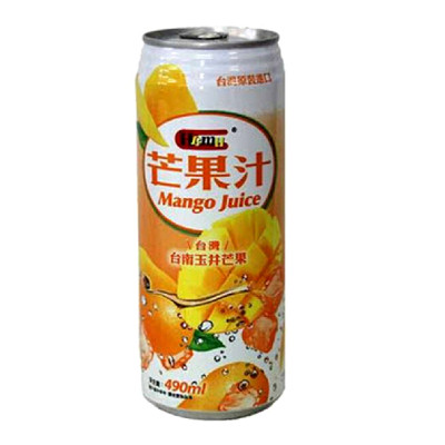 台湾进口 Hamu芒果汁饮料 490ml