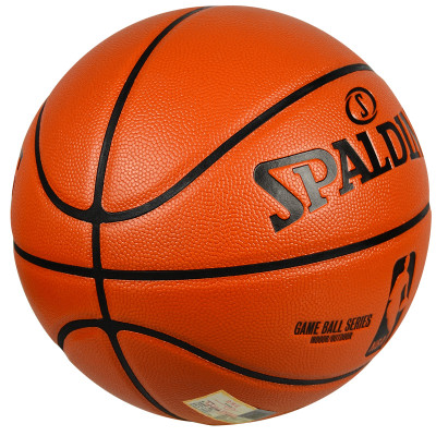 SPALDING斯伯丁 NBA比赛训练室内外用球PU篮球 74-570Y