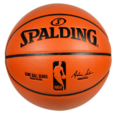 SPALDING斯伯丁 NBA比赛训练室内外用球PU篮球 74-570Y