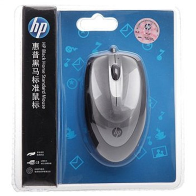 HP惠普 黑马标准鼠标 USB鼠标 光电鼠标 笔记本鼠标