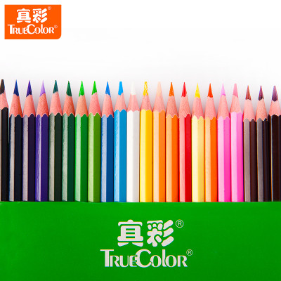 真彩(TRUECOLOR) 4586-18 水溶性彩色铅笔 18色/盒