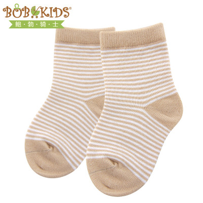 Bobkids 鲍勃骑士 沐童 有机棉婴儿棉袜（普通款） 一双装