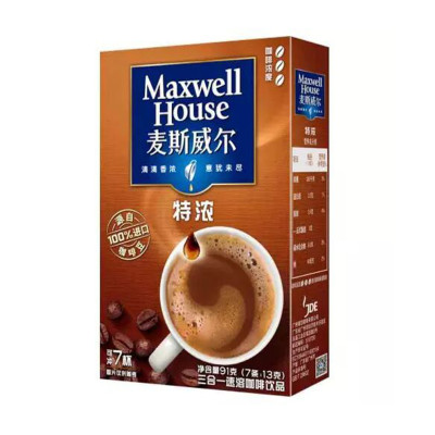 麦斯威尔 特浓速溶咖啡 91克（7条*13克）/盒