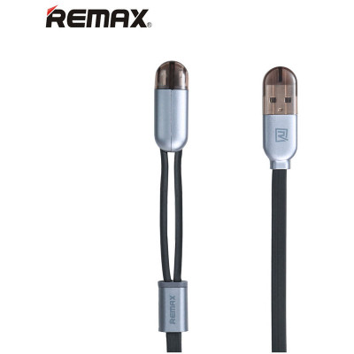 睿量REMAX 双子系列 TWINS RC-025t 双头数据线 黑色
