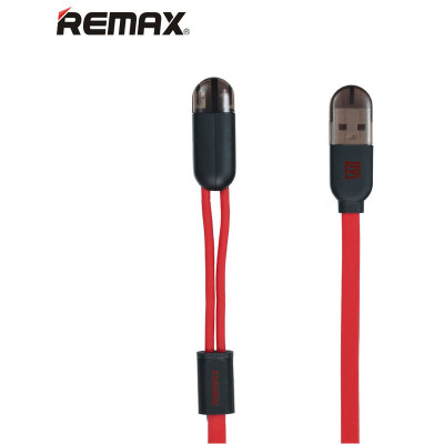 睿量REMAX 双子系列 TWINS RC-025t 双头数据线 黑色