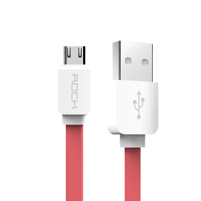 洛克（ROCK） USB数据线 安卓手机充电线 适用于安卓手机 1米 红色