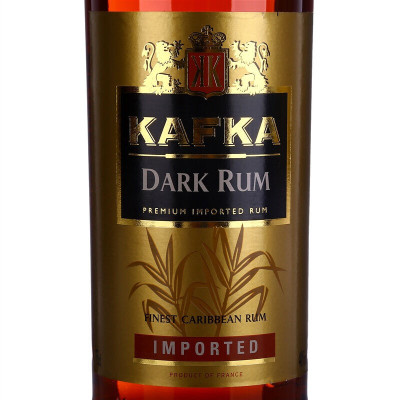 法国进口 卡夫卡(KAFKA)黑朗姆酒 750ml/瓶