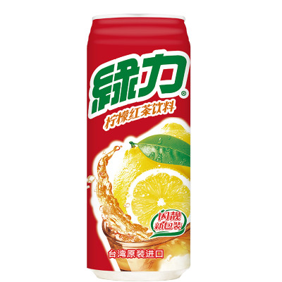 台湾地区进口 绿力柠檬味红茶饮料 480ml/罐