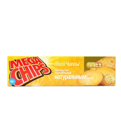 白俄罗斯进口  MEGA CHIPS/迈咔 原味味薯片 100g/盒