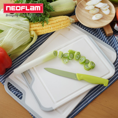 Neoflam 抗菌砧板塑料菜板水果板PP材质婴儿辅食切菜板芳华 小号29.2*20.3*1cm）
