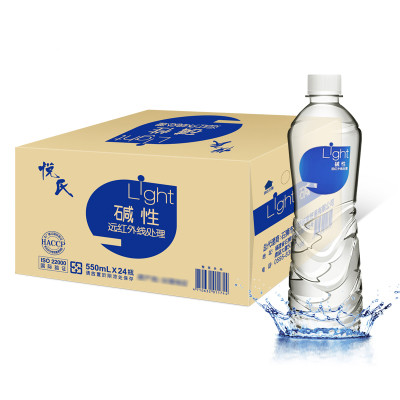 台湾地区进口 悦氏 碱性饮用水 550ml/瓶
